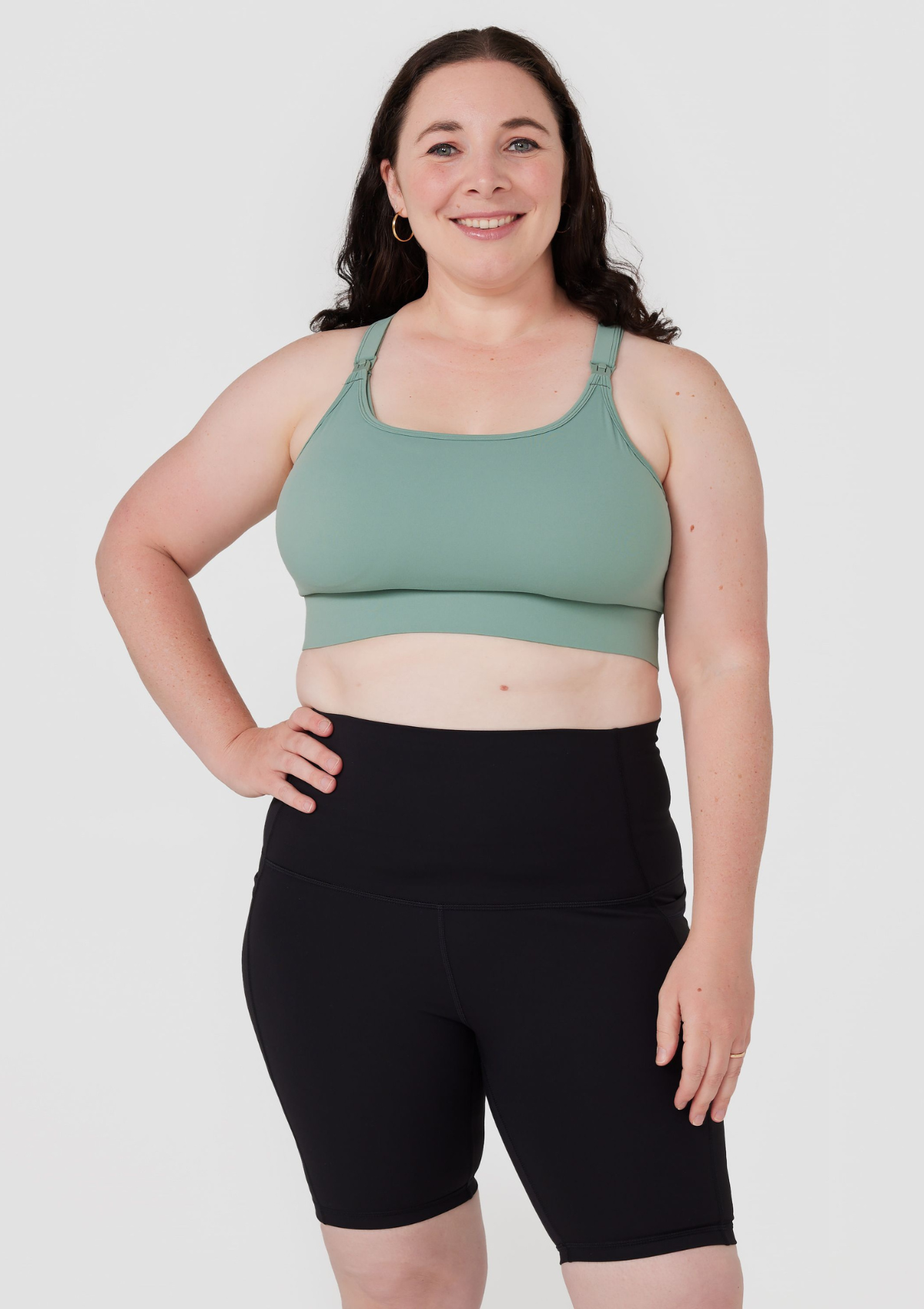 Aubree Nursing Crop DD-G Cup (Khaki)