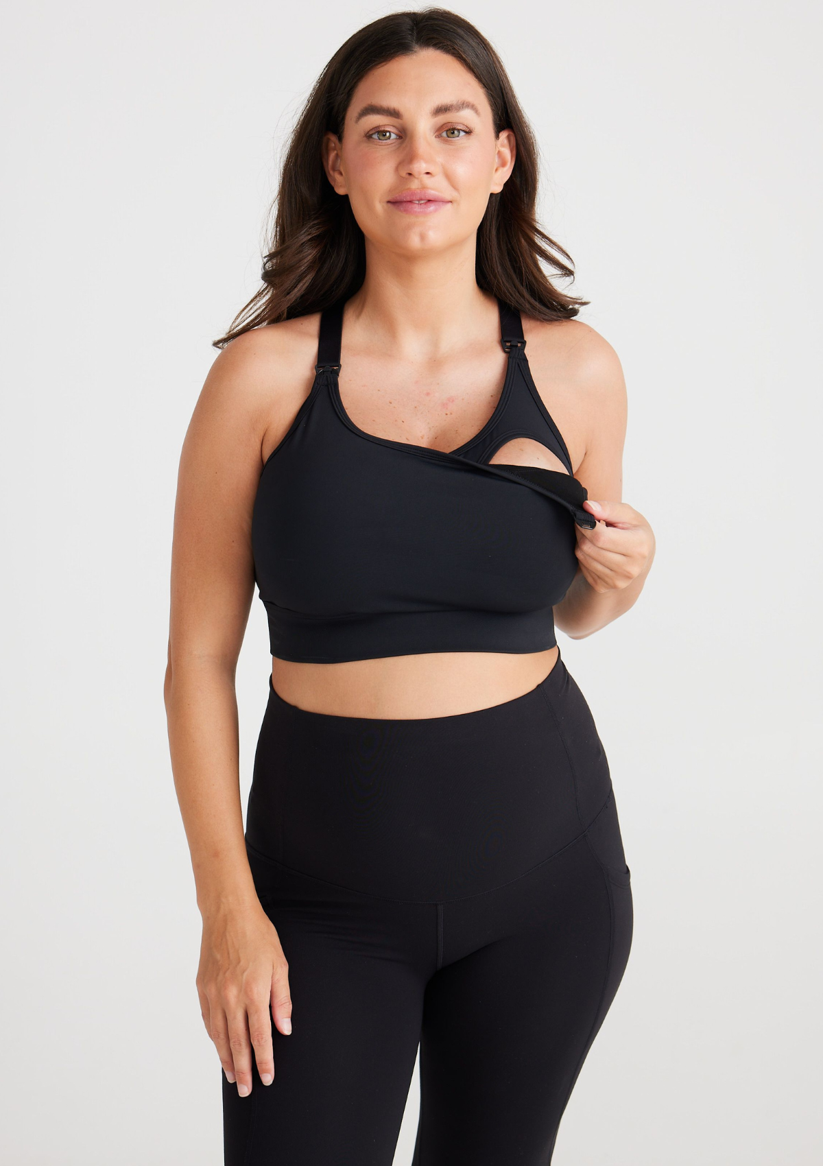 Aubree Nursing Crop DD-G Cup (Black)