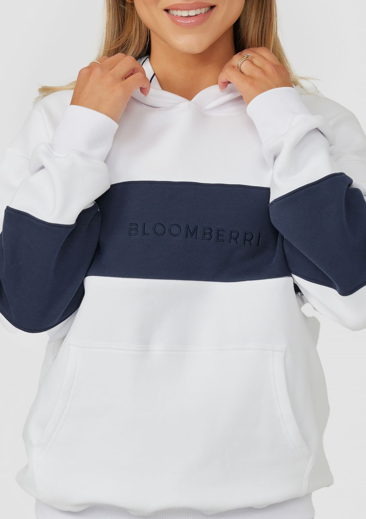 Elevate Nursing Hoodie (Navy-White)