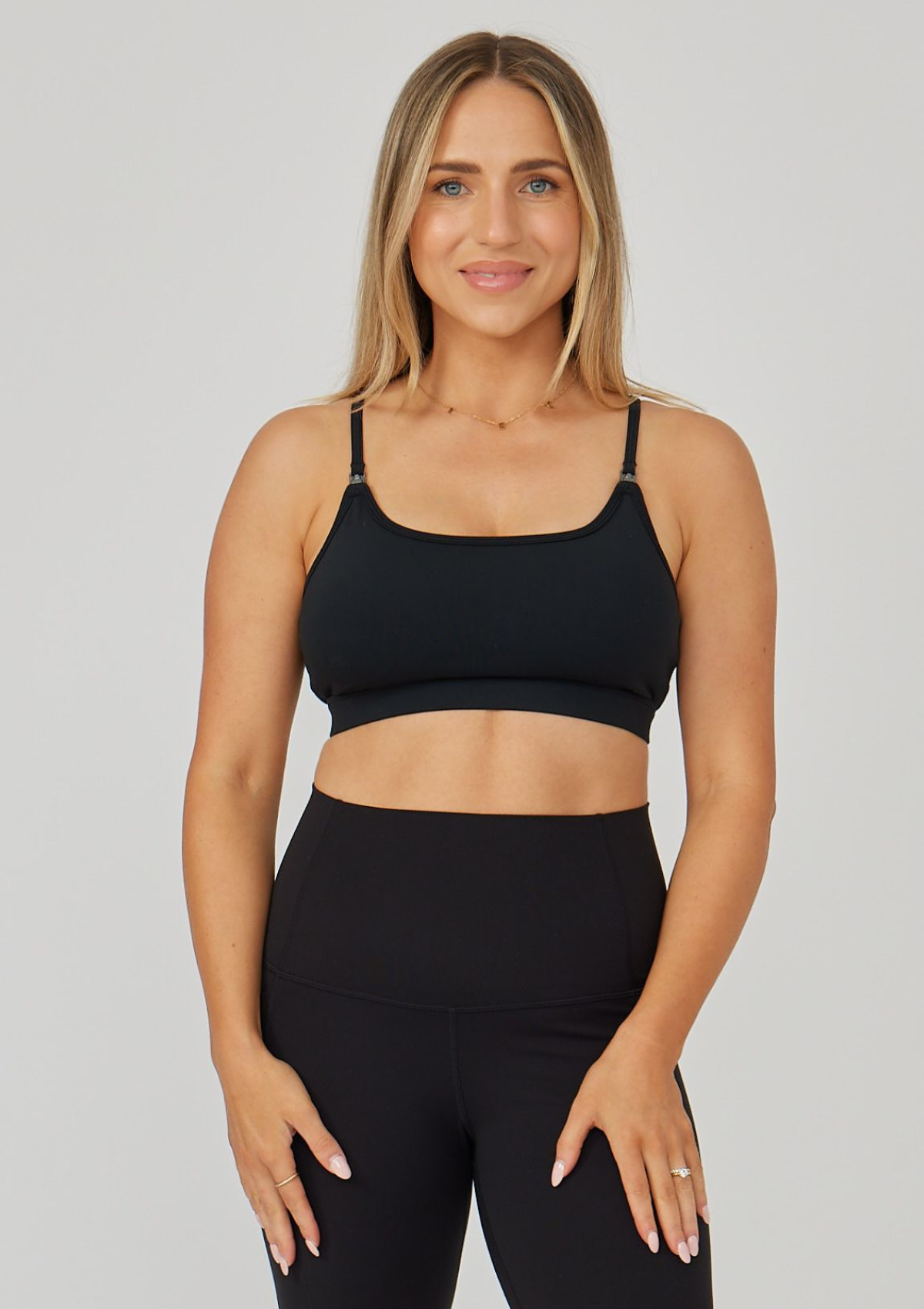 Ella T-Shirt Nursing Crop A-D Cup (Black)
