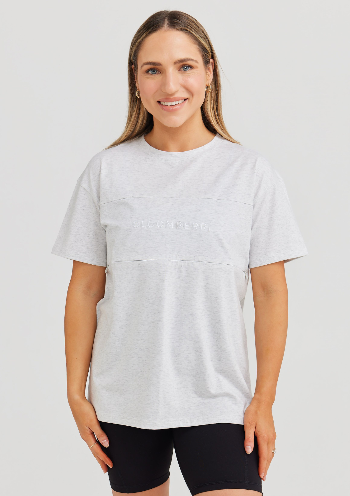 Milana Nursing Tee (Grey Marle)