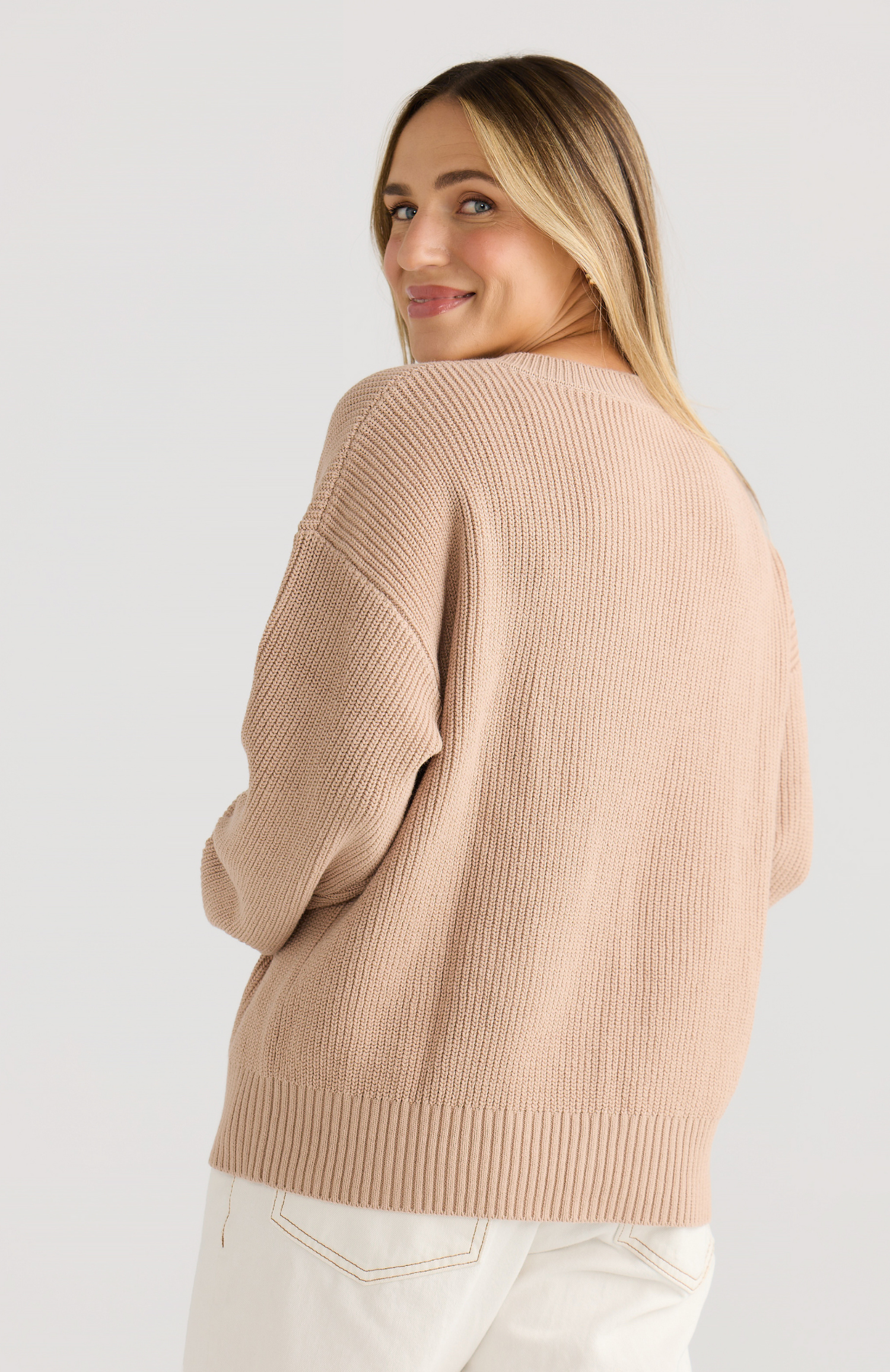 Celine Knit Cardigan Biscuit