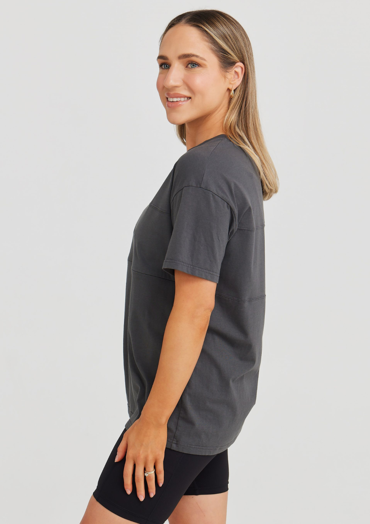 Milana Nursing Tee (Charcoal)