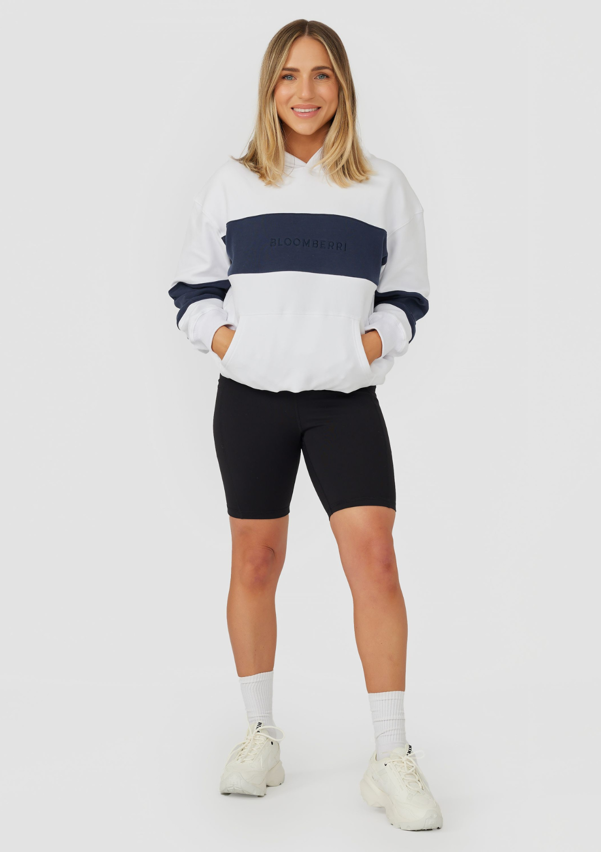 Elevate Nursing Hoodie (Navy-White)