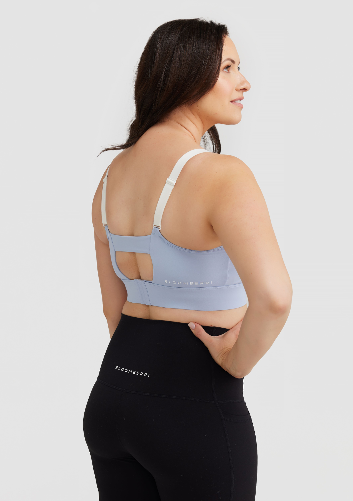 Frankie T-Shirt Nursing Crop DD-G Cup (Sky Blue)