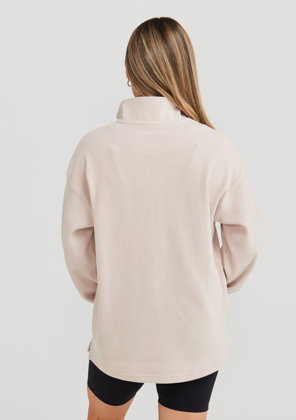 Harlow Ribbed Sweat (Beige)