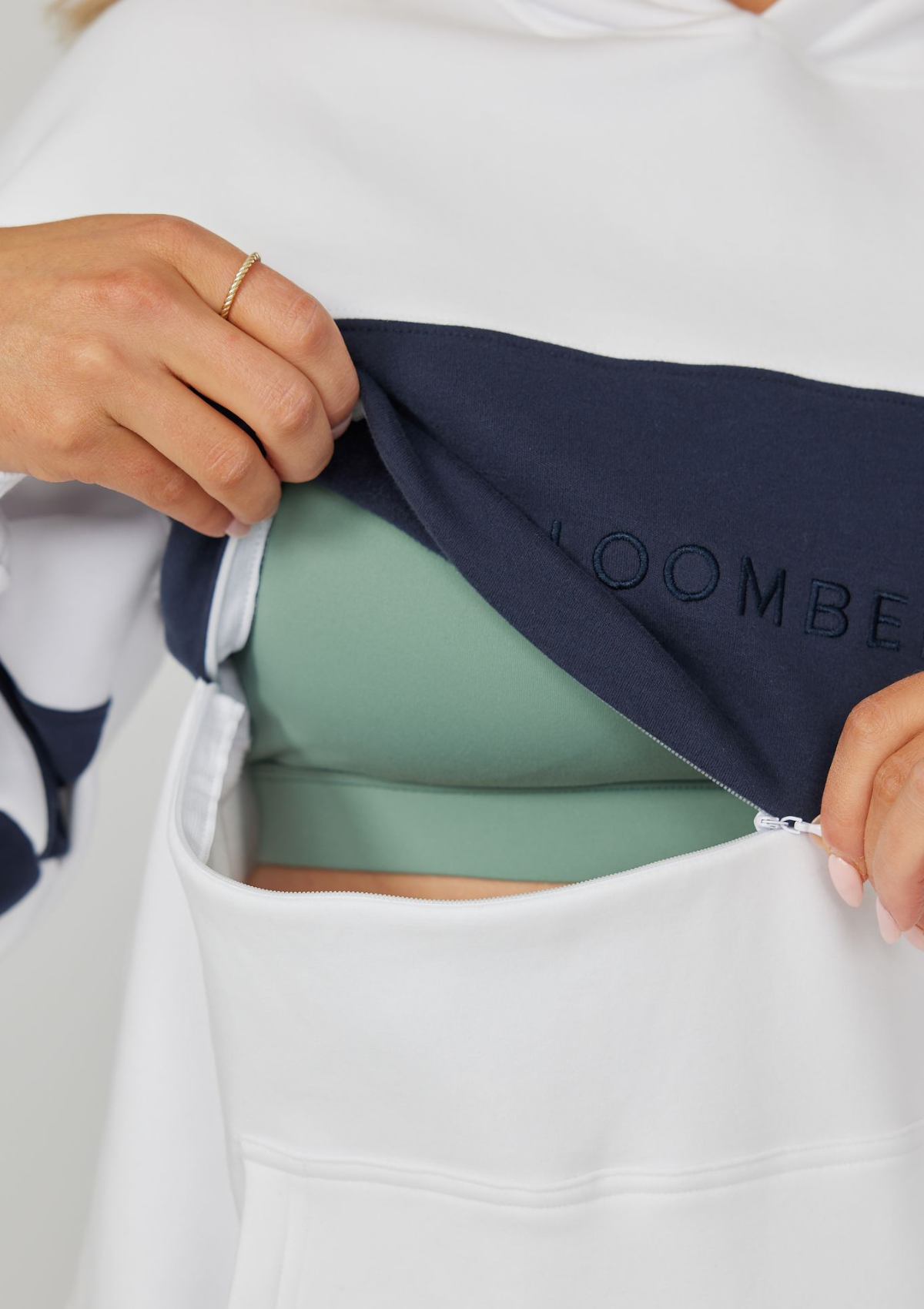 Elevate Nursing Hoodie (Navy-White)