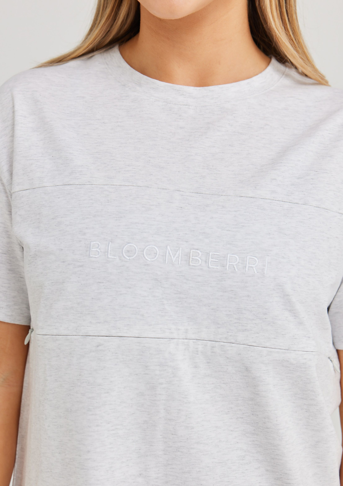 Milana Nursing Tee (Grey Marle)