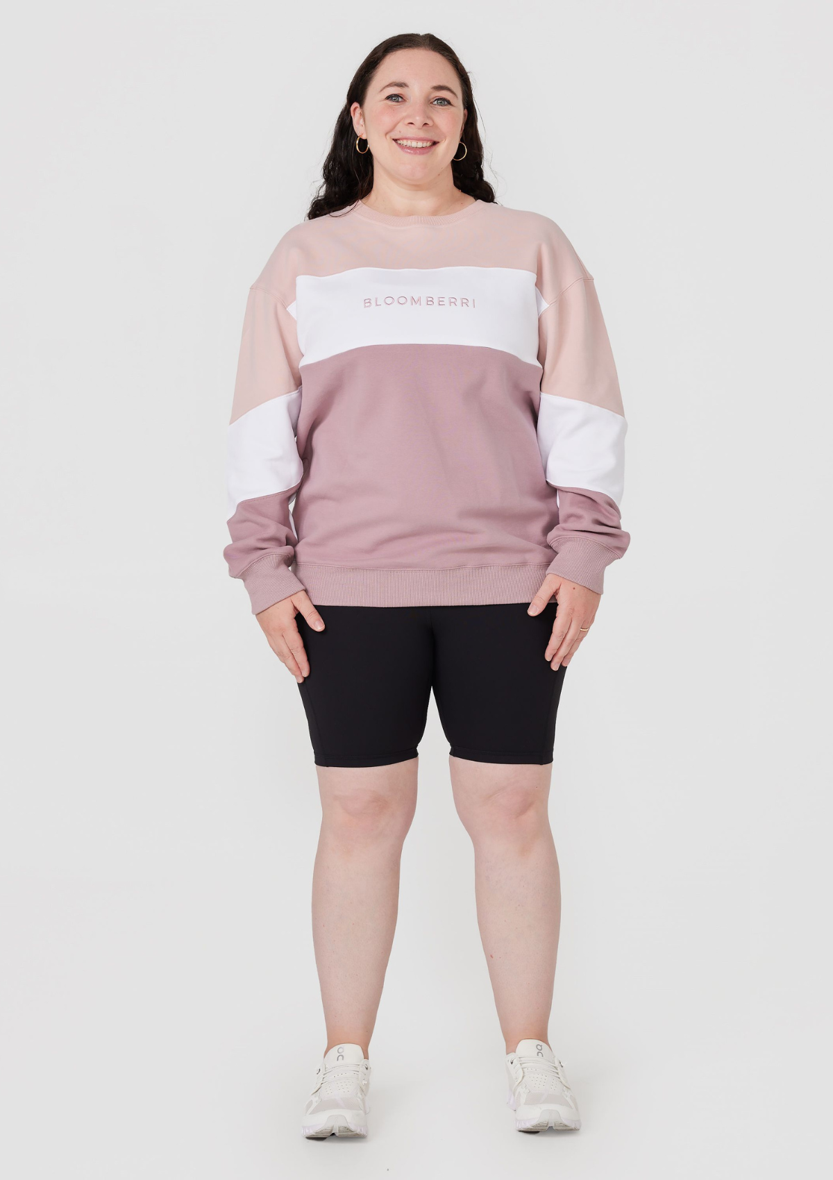 Elevate Nursing Sweater (Pink-White)