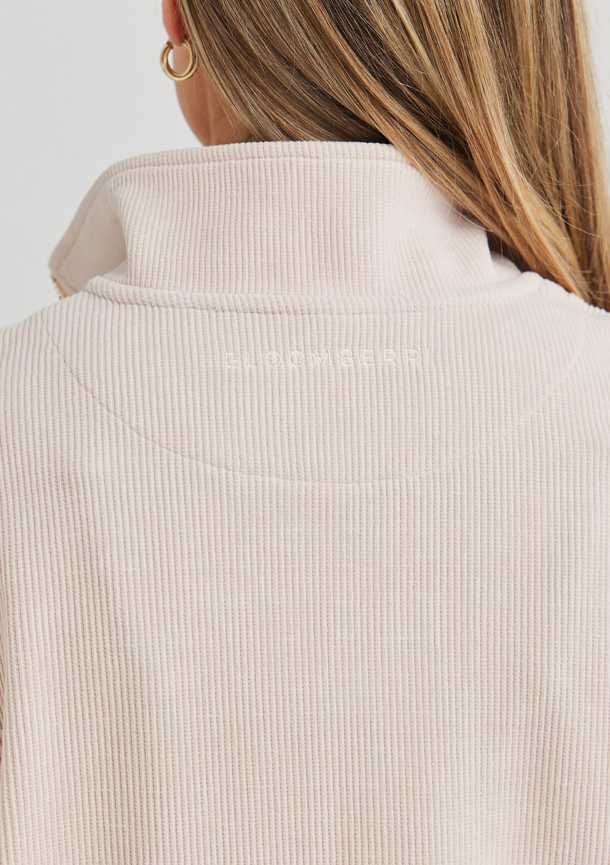 Harlow Ribbed Sweat (Beige)