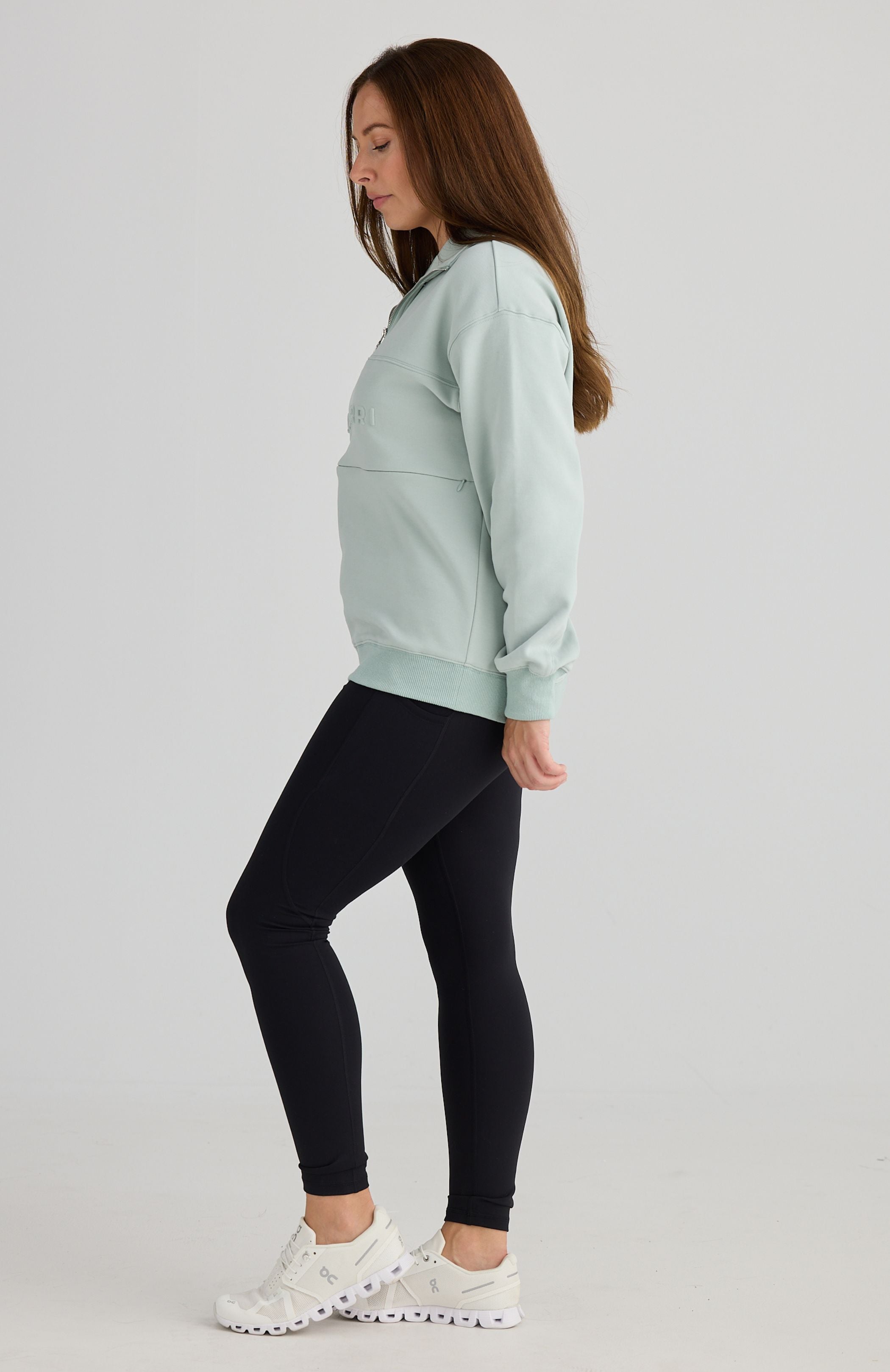 London Quarter Zip Sage