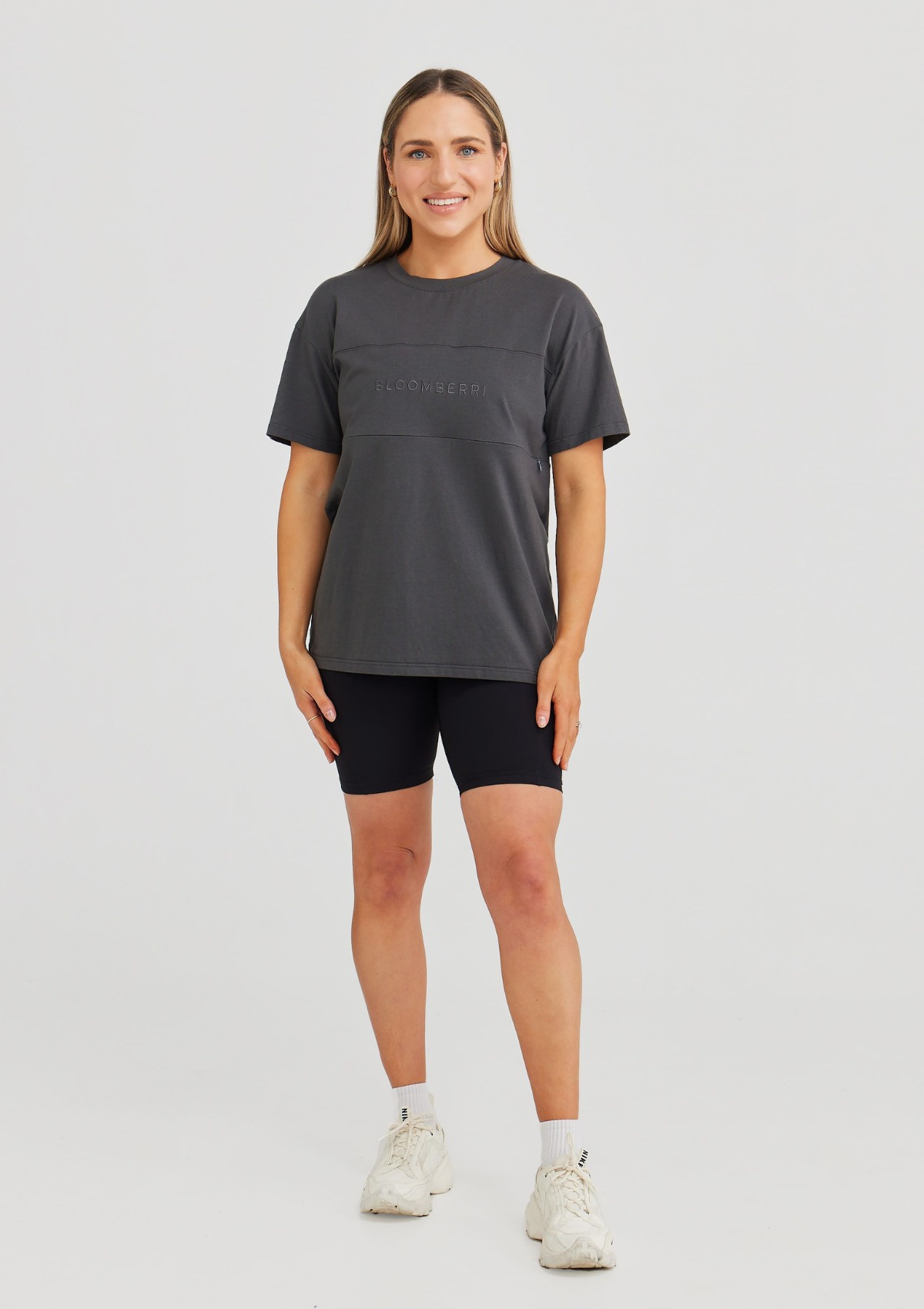 Milana Nursing Tee (Charcoal)