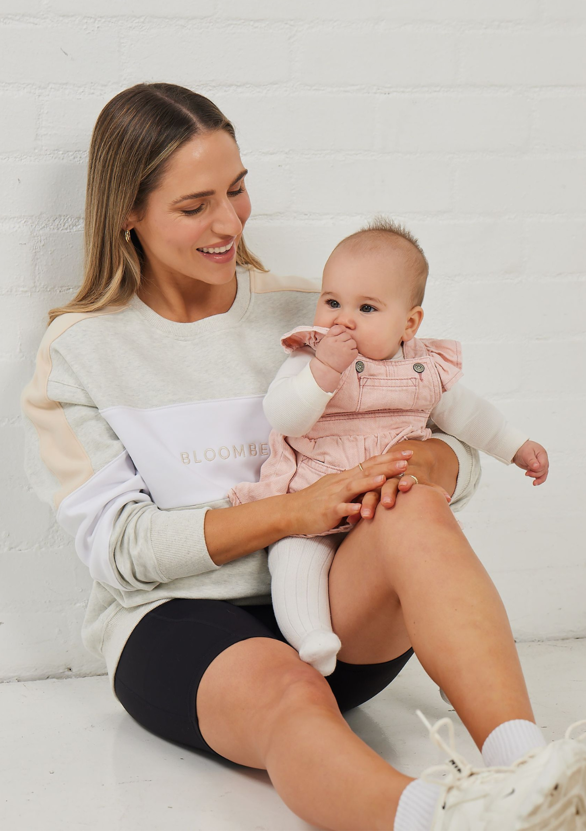 Elevate Nursing Sweater (Grey, White & Beige)