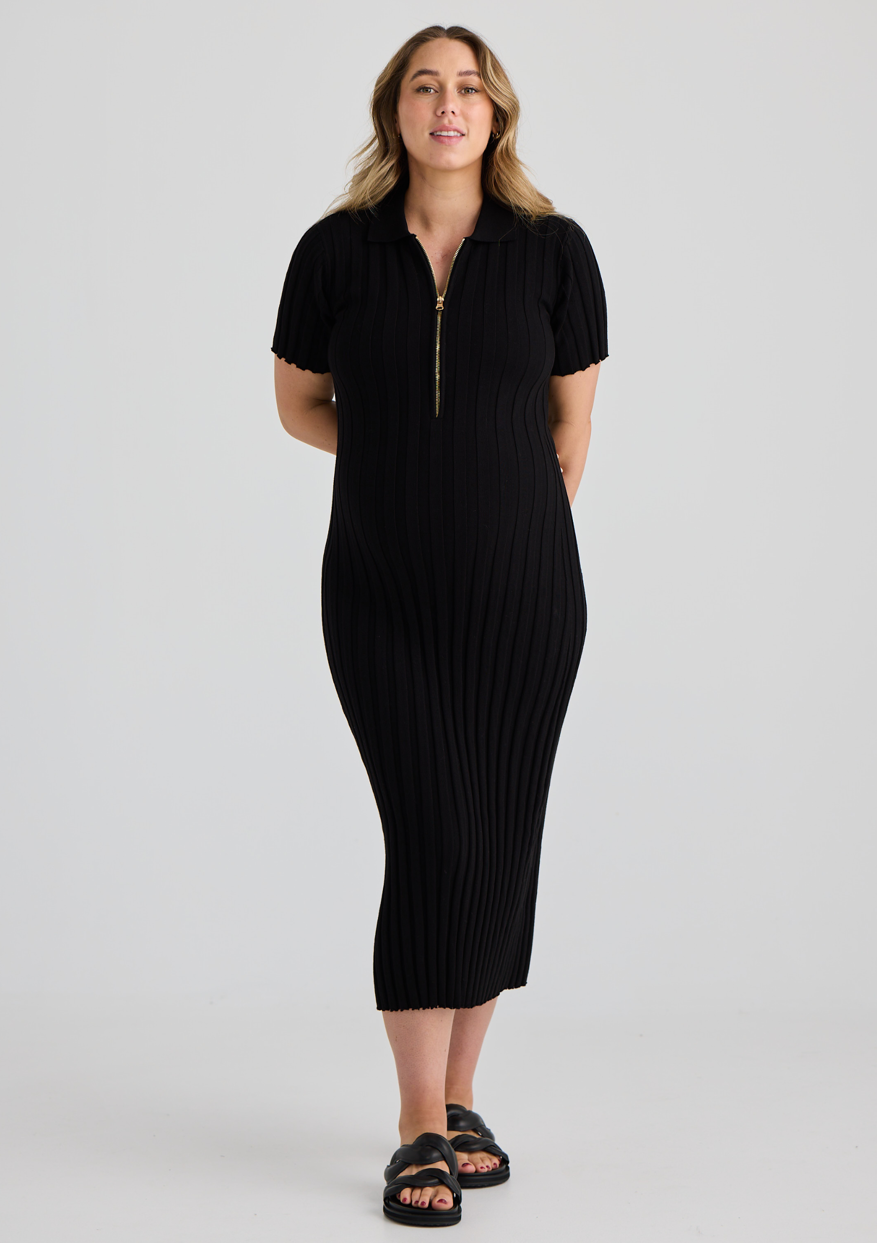 Dresses for Maternity Black by Bloomberri