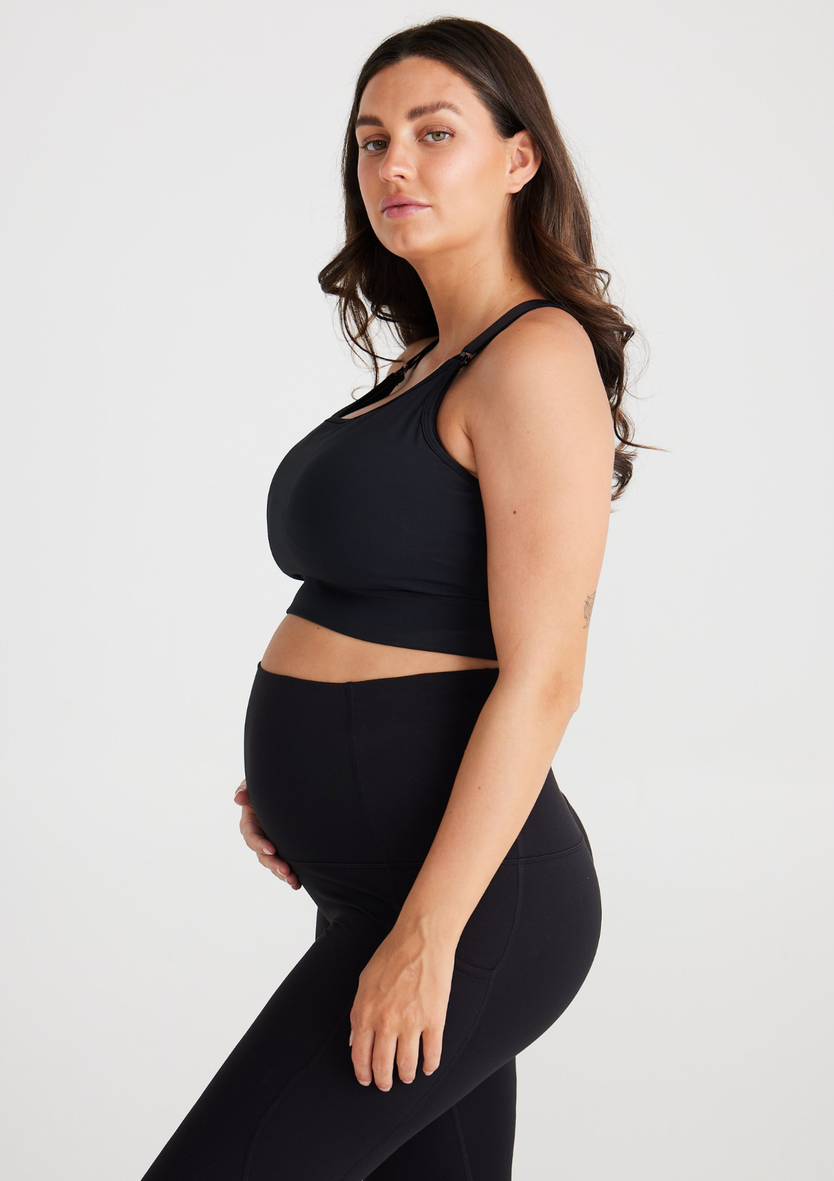 Aubree Nursing Crop DD-G Cup (Black)