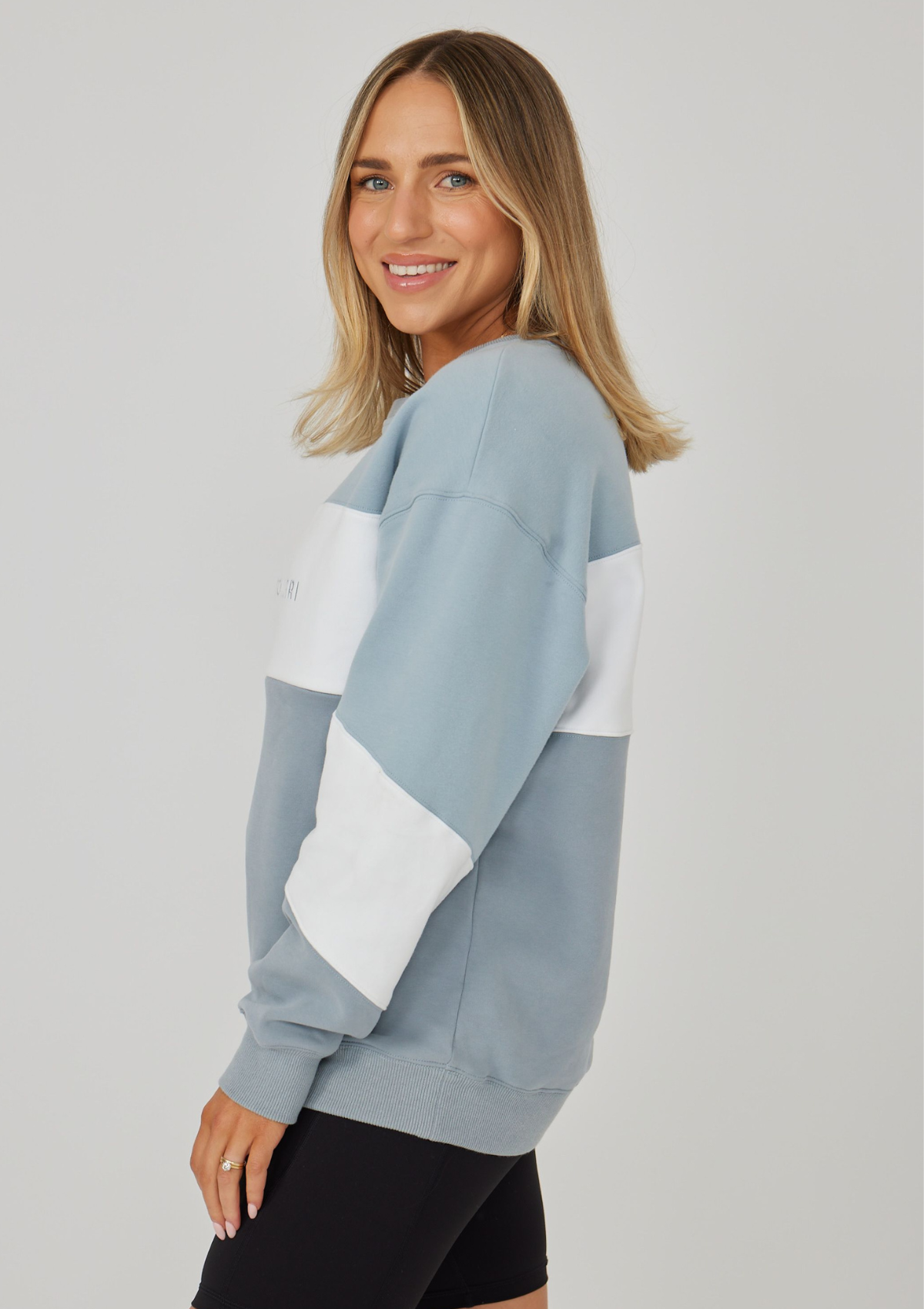 Elevate Nursing Sweater (Blue-White)