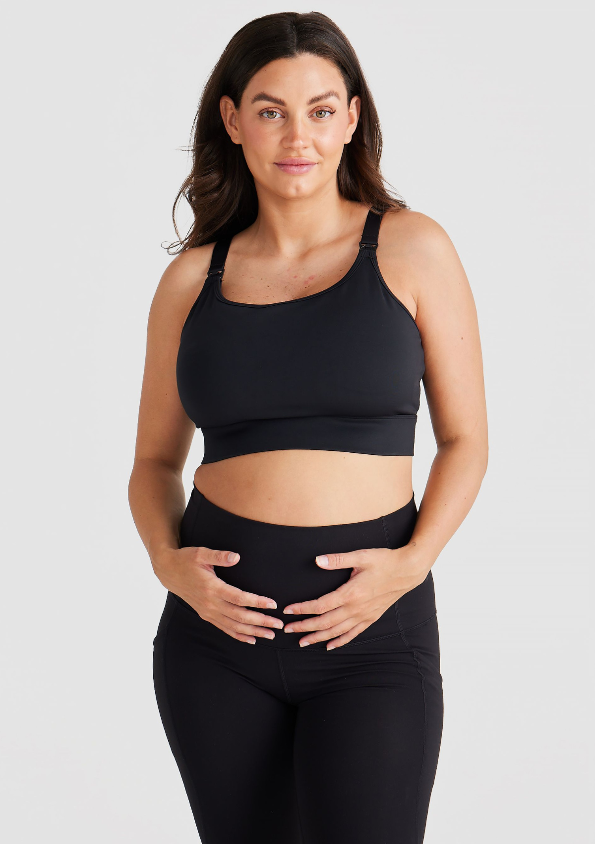 Frankie T-Shirt Nursing Crop DD-G Cup (Black)