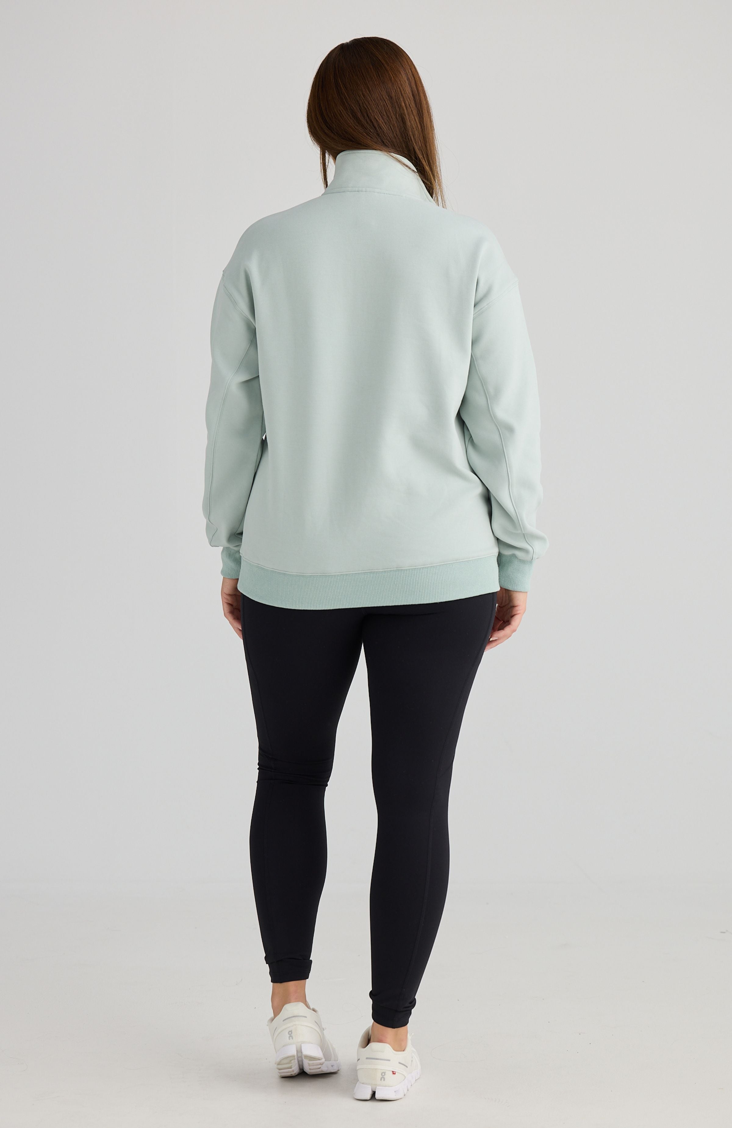 London Quarter Zip Sage