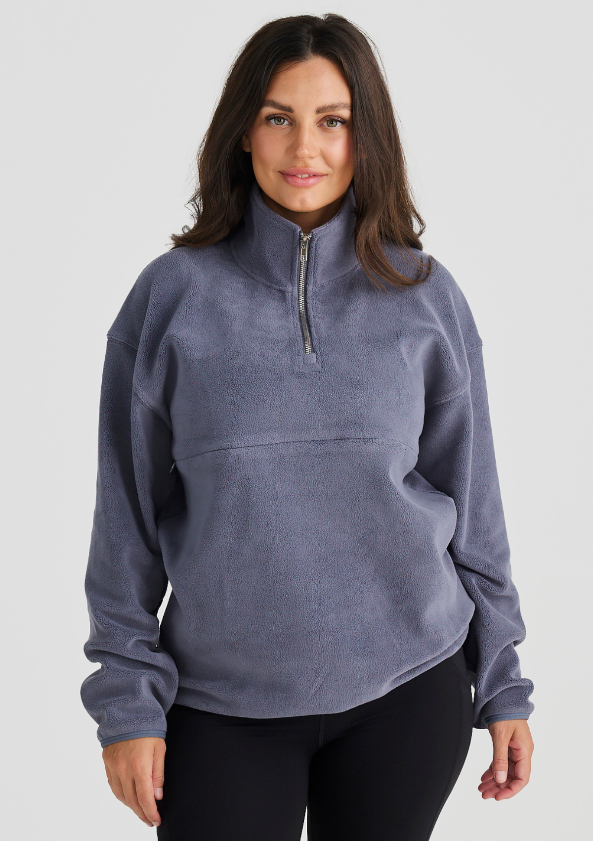 Sherpa Nursing Quarter Zip (Mid Blue)