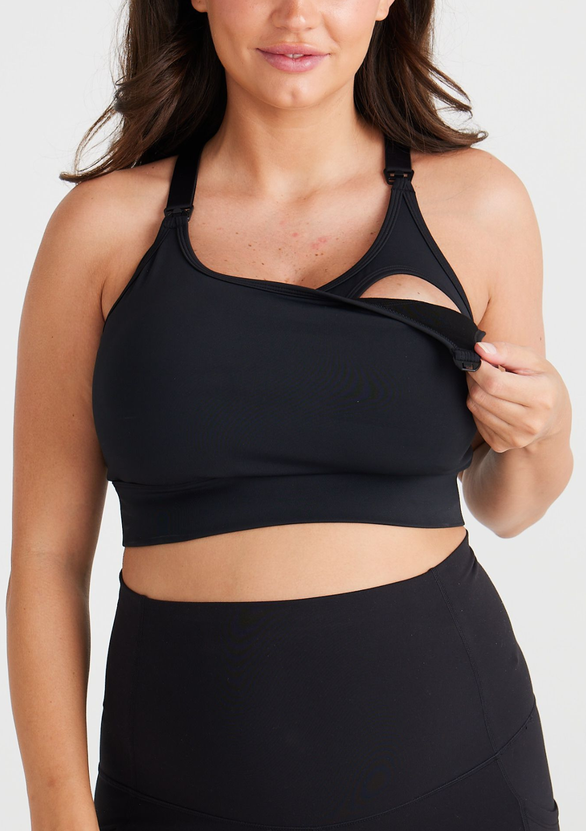 Aubree Nursing Crop DD-G Cup (Black)