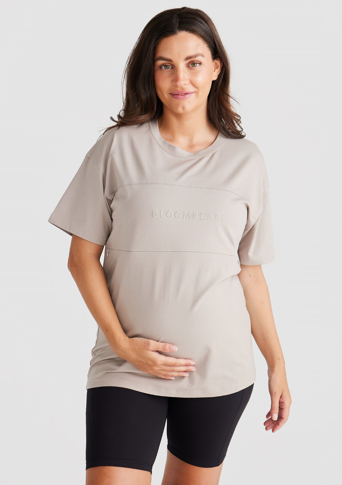 Milana Nursing Tee (Beige)