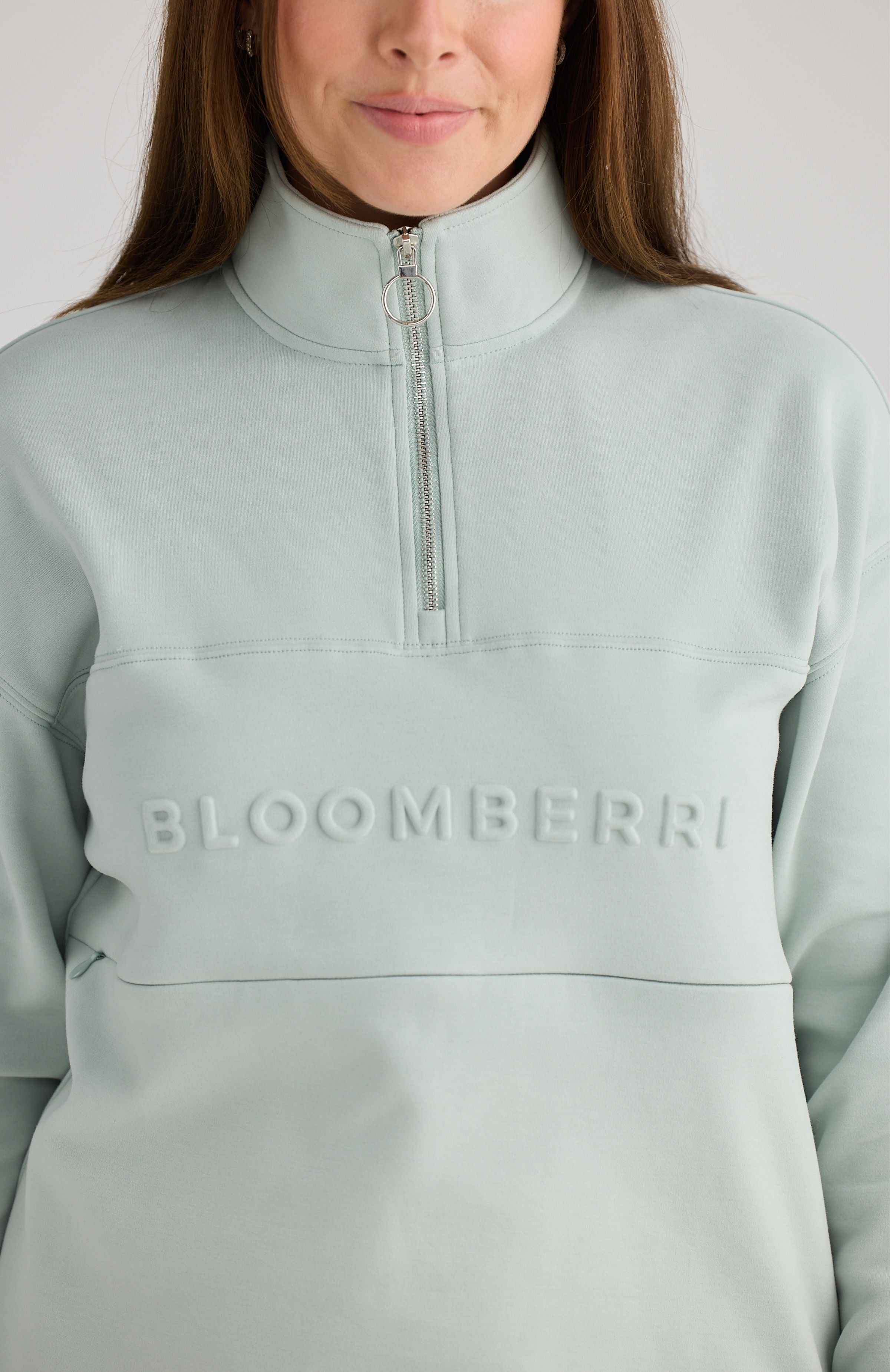 London Quarter Zip Sage