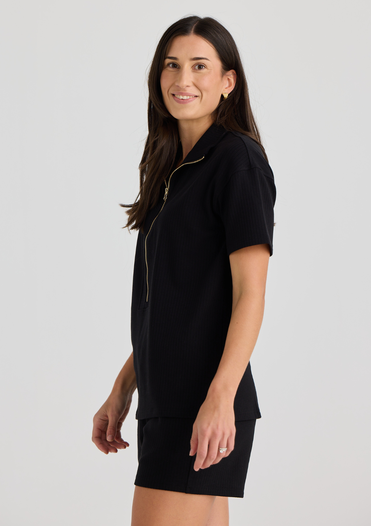 Half Zip Top for Breastfeeding