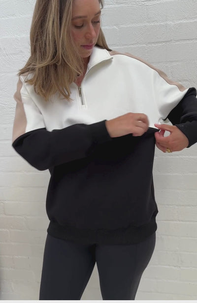 Breastfeeding Jumper Quarter Zip